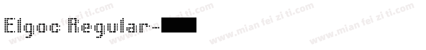 Elgoc Regular字体转换